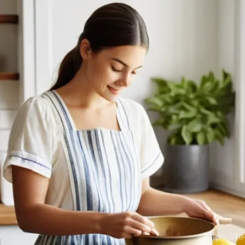 오가닉 왁싱 제품과 합성 제품 비교 - **Prompt for Natural Waxing (Homemade)**
    "A serene young woman, in her late 20s, with a warm, na...