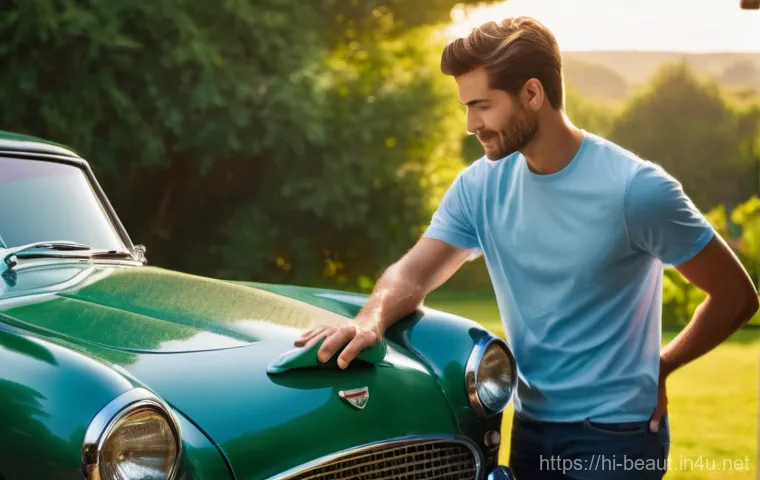 천연 왁스와 합성 왁스 비교 - **Prompt for Natural Wax:**
    "A serene, medium shot of a person, dressed in clean, casual jeans a...